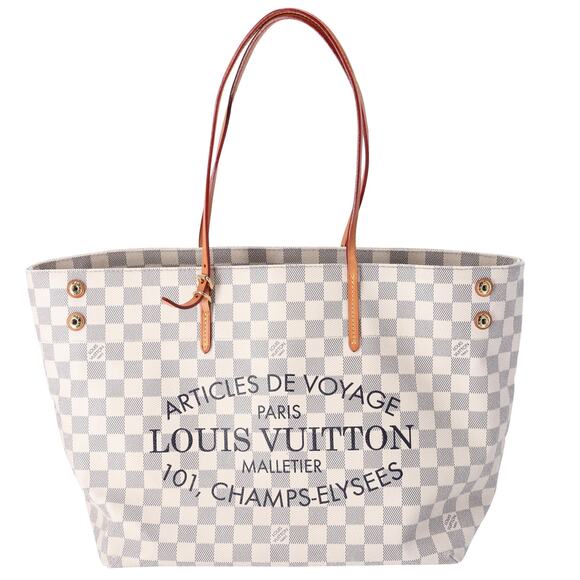 Louis Vuitton Cabas MM Tote Bag N41375 Damier Azur - Picture 1 of 9